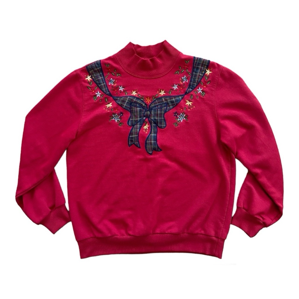 80s Vintage Bow Sweater